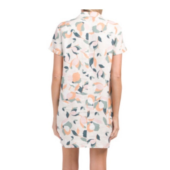 Rachel Zoe 100% Linen Floral Dress with Pockets NWT - Picture 3 of 5